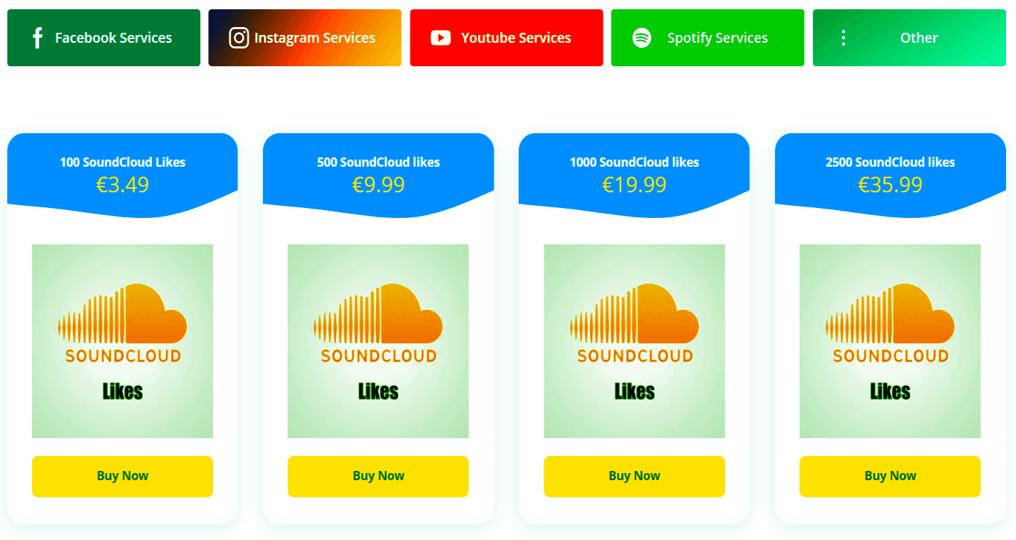 Buy soundcloud likes | Buy Soundcloud Likes at the cheapest price and deliver at lightning speed, your tracks will only be truly liked by verified people around the world